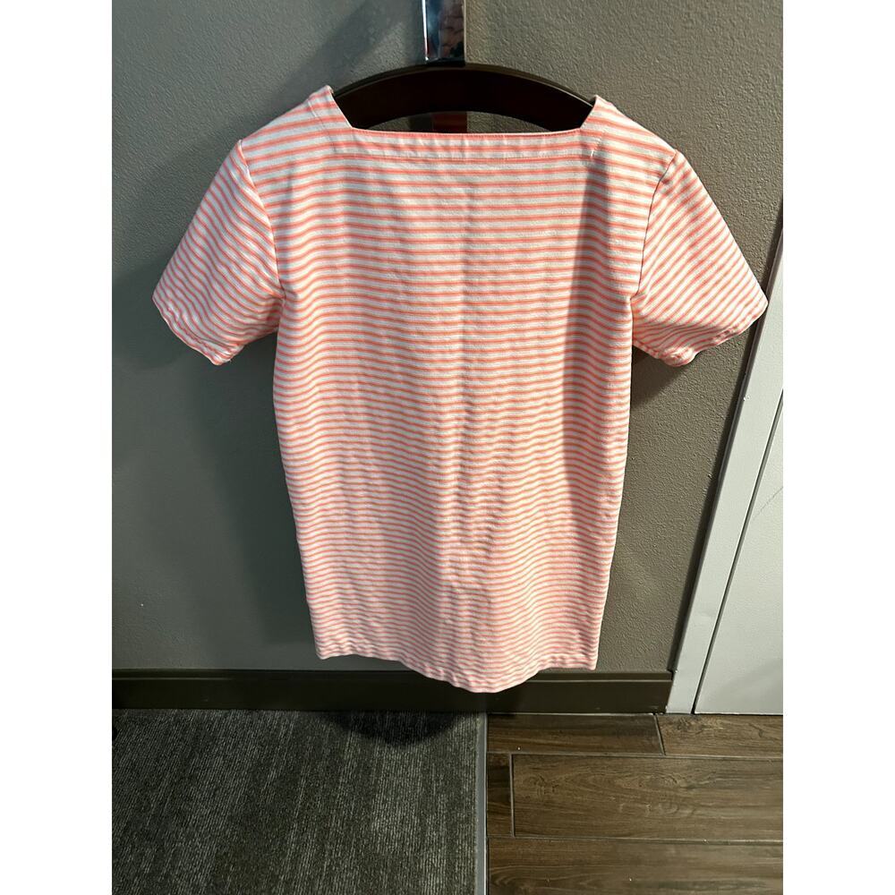 Marc by Marc Jacobs Coral & White Striped Mini Dress Size S - Picture 3 of 7